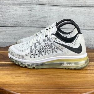 Nike Air Max 2015 White Black Sneaker 698903-101 Women’s Shoe Size 7
